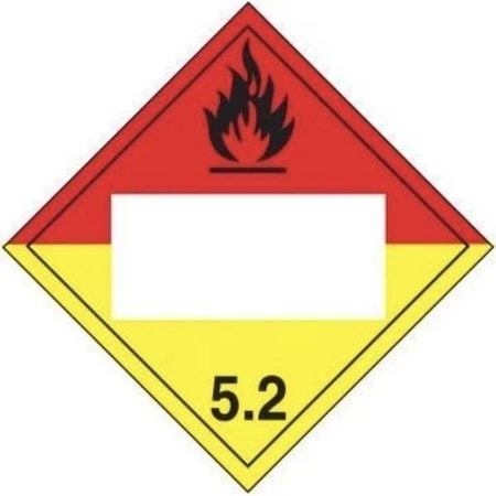 Accuform BLANK DOT PLACARD HAZARD CLASS MPL525FV50 MPL525FV50